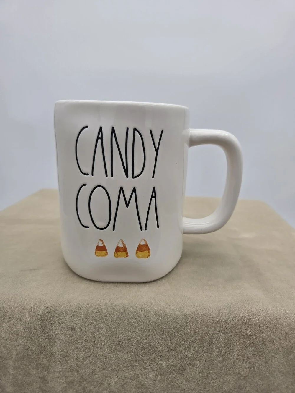 Halloween Rae Dunn Candy Coma Mug Coffee Cup Orange Festive